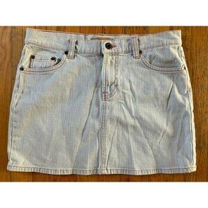 Vintage Tommy Hilfiger Women's Junior's Sz 7 Striped Denim Mini Skirt Y2K BIN L